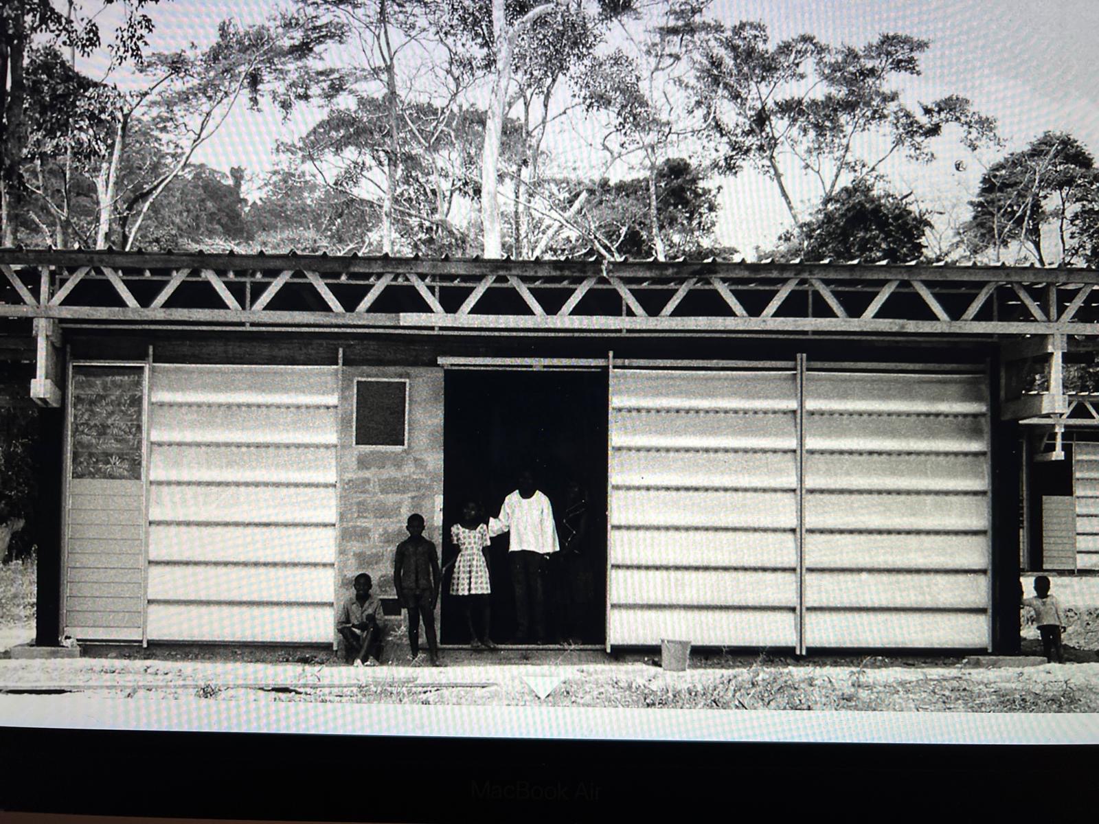 Jean Prouvé prefabricated school building, Cameroon — original installation, c.1950s